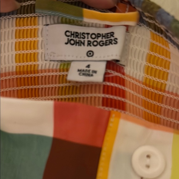 Christopher John Rogers Multicolor Plaid Dress - Picture 3 of 3